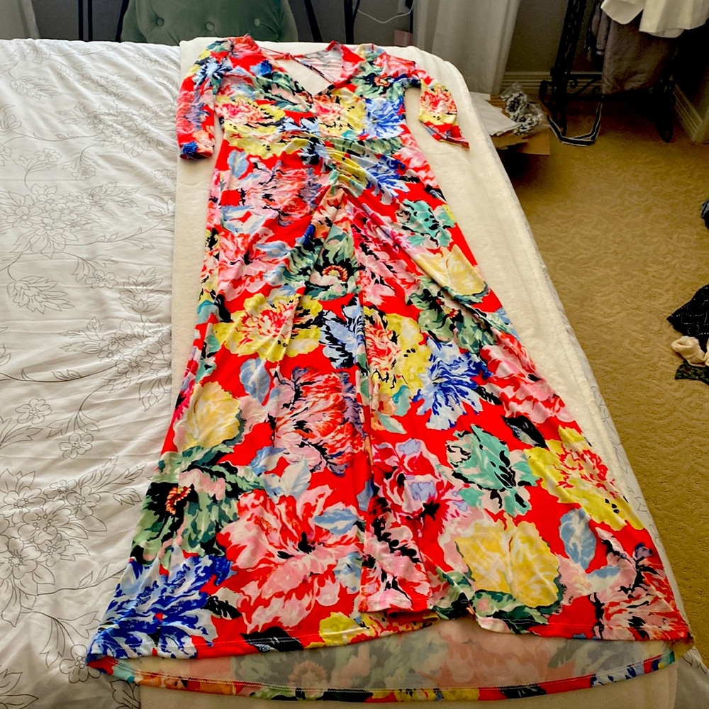 ASOS backless maxi dress